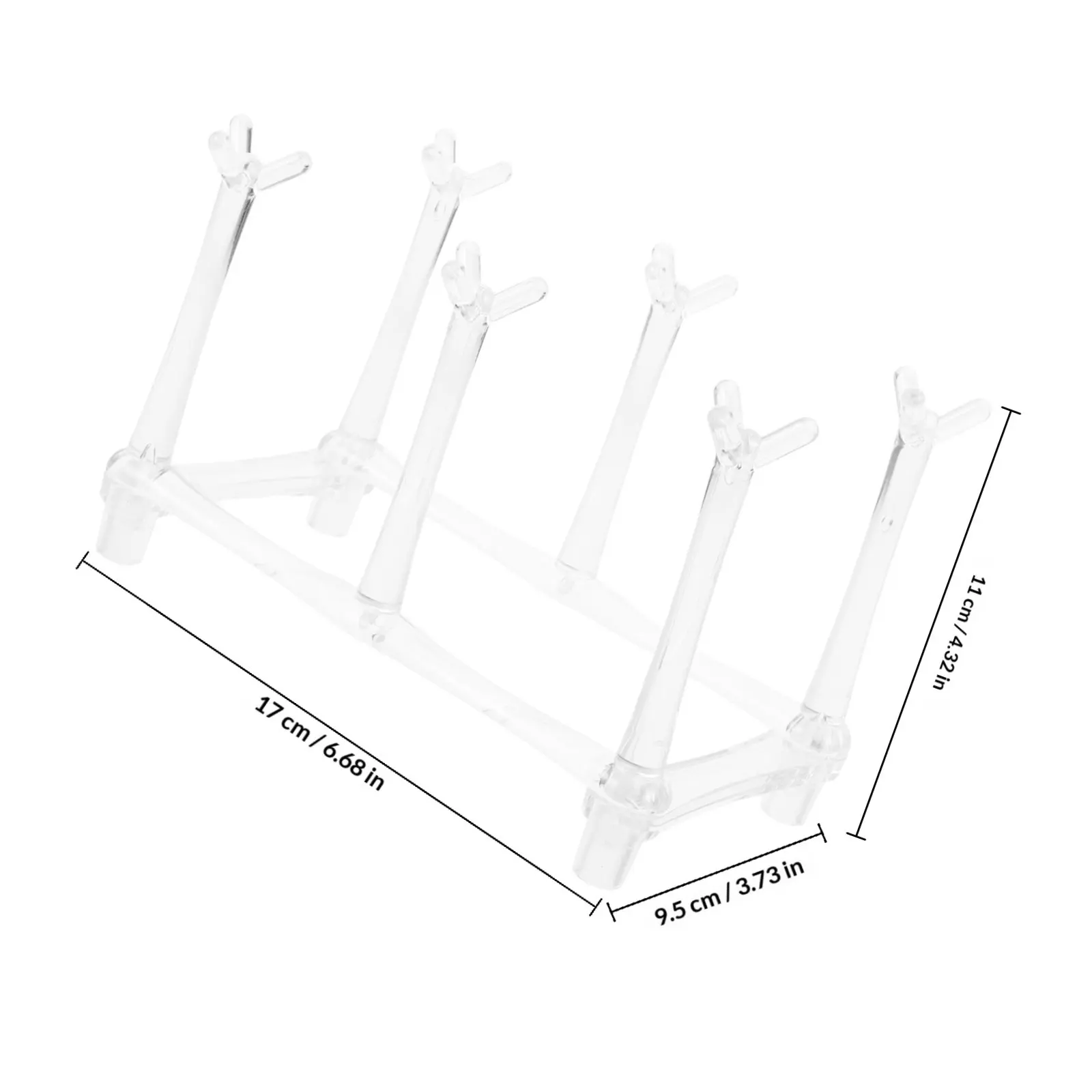 Minimalist Acrylic Cup Rack for Drying Storing Coffee Mugs Water Glasses Tea Cups Organizer Display Stand Kitchen Counter Home
