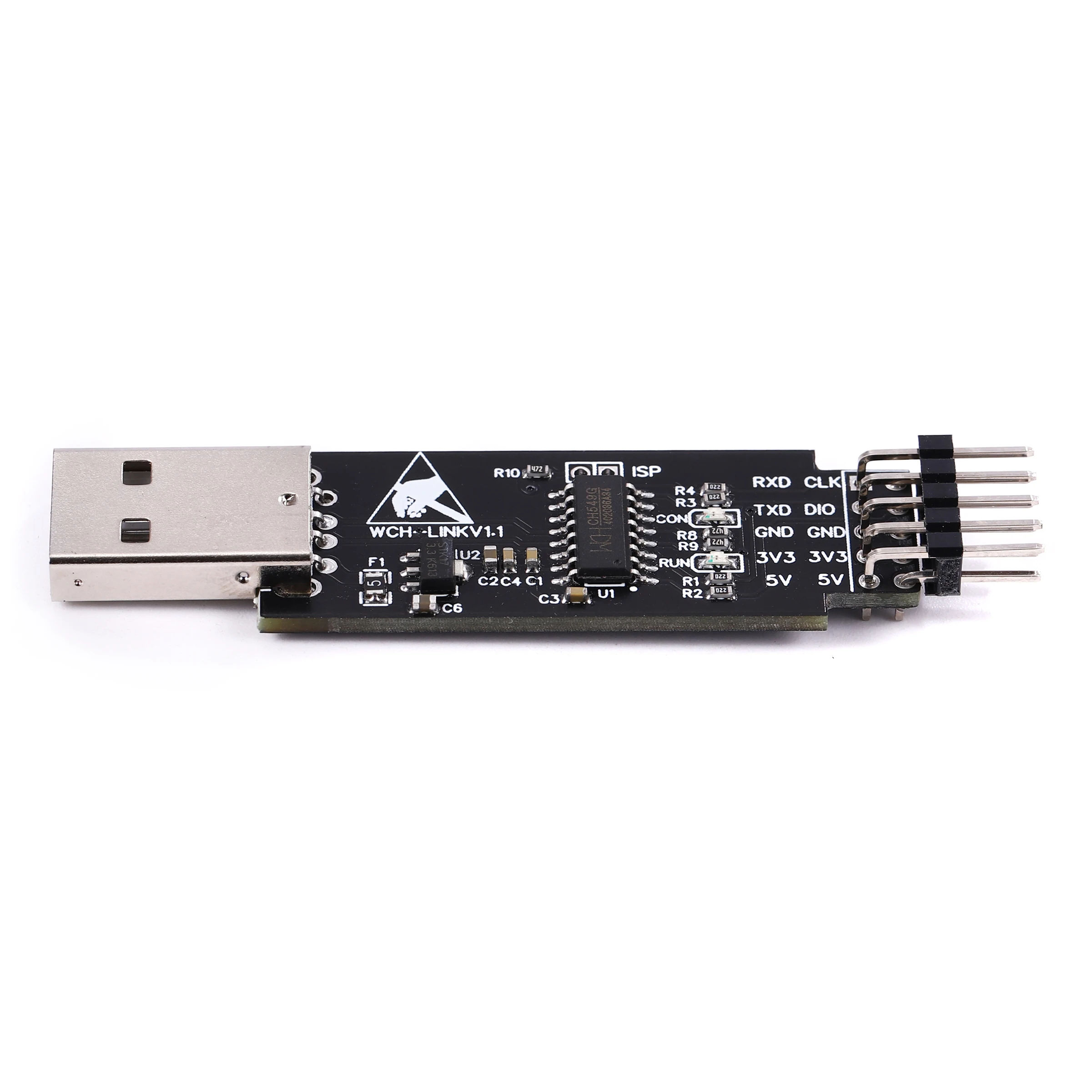 WCH link Download Debugger RISC-V Framework MCU Oonline Debugging SWD Interface Chip Programming With LED indicator light 3V/5V