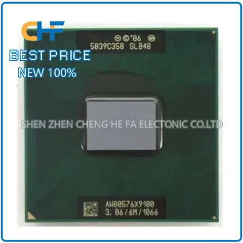 X9100 3.066M 1066 PGA SLB48 CPU PM45/GM45 platform CPU