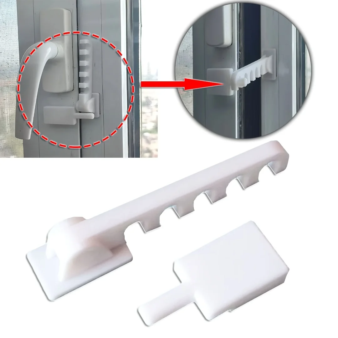 1/2 Set of Window Limiters 3D Printed Window Limiters Window Windproof Hooks Door and Window Fixing Clips, No Drilling Required, Easy Installation, Stable, Windproof, Anti-Collision, Practical Hardware Accessories