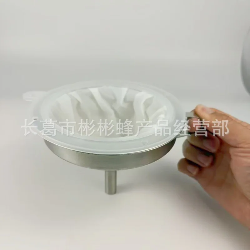 304 Stainless Steel Kitchen Funnel Filter Strainer, Multifunctional Sieve for Milk Soy Milk Juice Liquor Wine Making