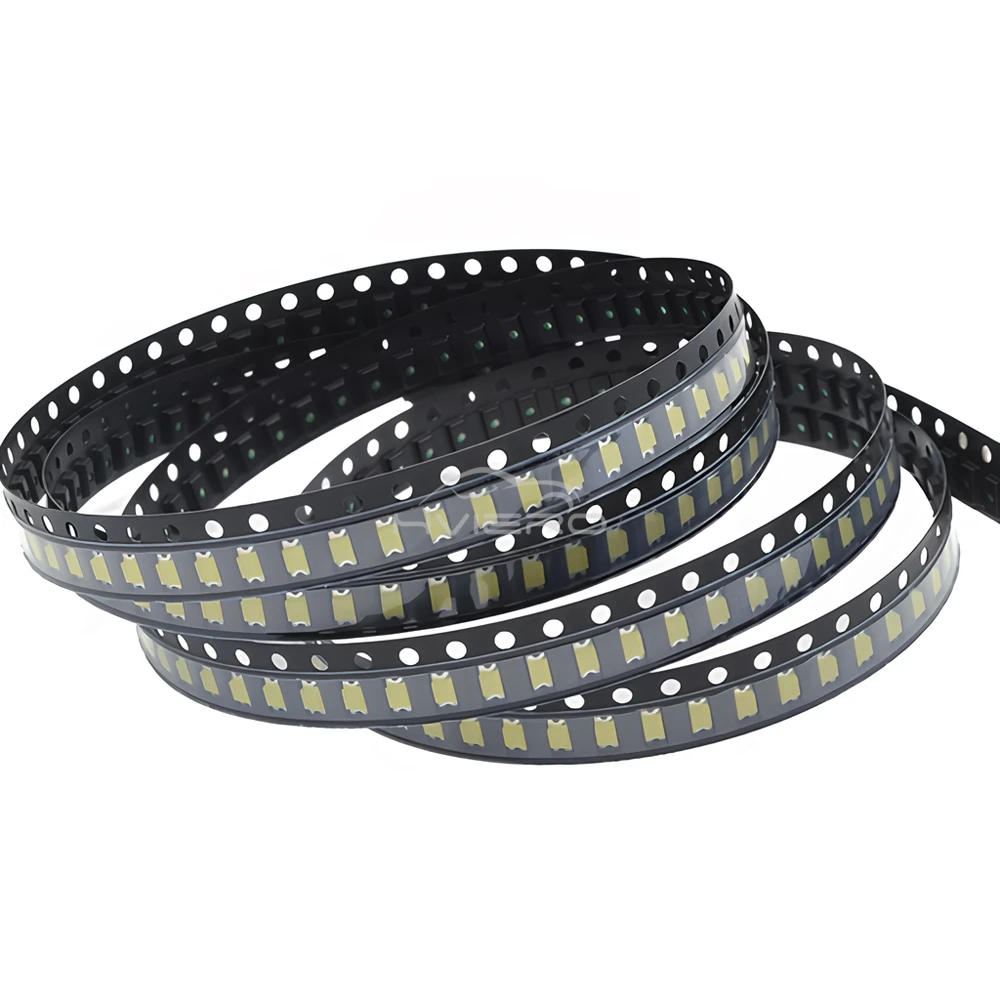 10/100/1000X 1206 SMD SMT 20MA LED Chip White Red Green Blue Yellow Pink Orange Super Bright DIY Lamp Light-emitting Diode Patch