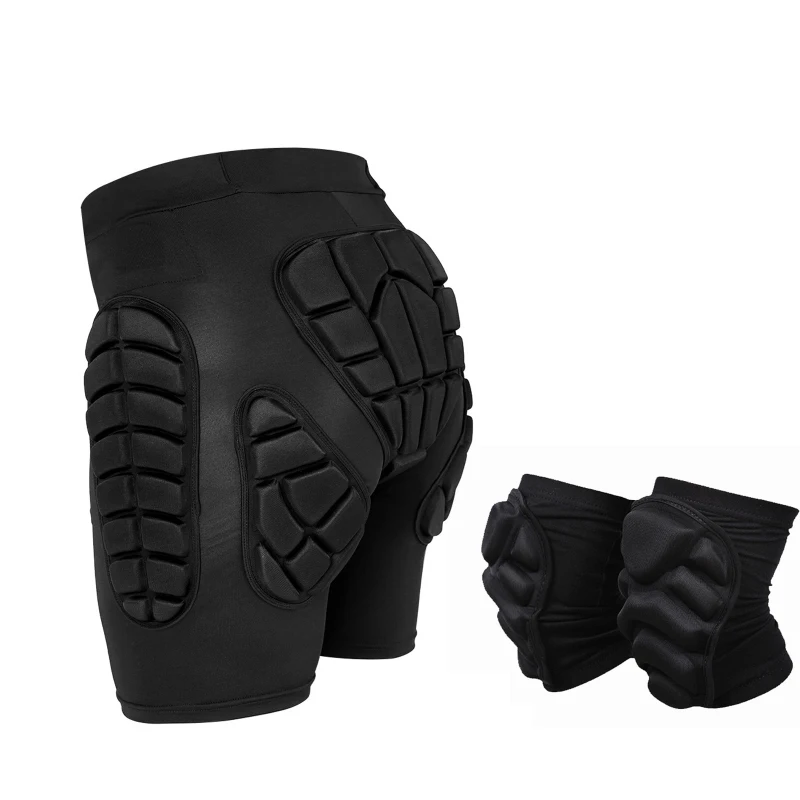 AliExpress Lixada Outdoor Protective Ski Shorts  + Knee Pads Set Waterproof Skateboarding Snowboarding Skiing Shorts for Women Men XXL