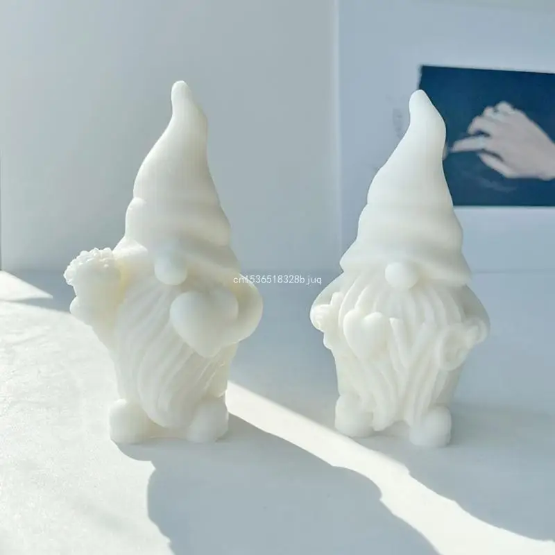 Molde resina Valentín, molde para hacer velas, molde silicona Gnomo para decoraciones del hogar, envío directo