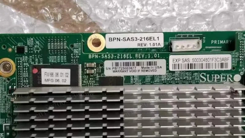 BPN‑SAS3‑216EL1 2.5 Inch 24‑Bay SAS3 Expander Server Storage Hard Drive Backplane