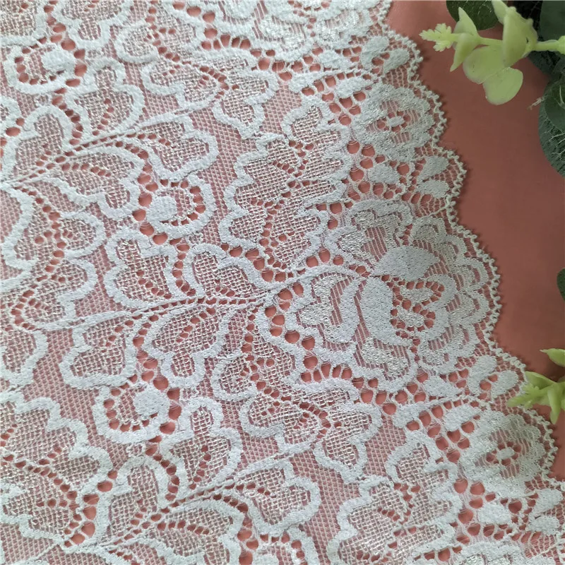 2023 Soft Elastic Large Edge 25.5CM Underwear Bra Accessories Wedding Decoration Lace  E3117-1