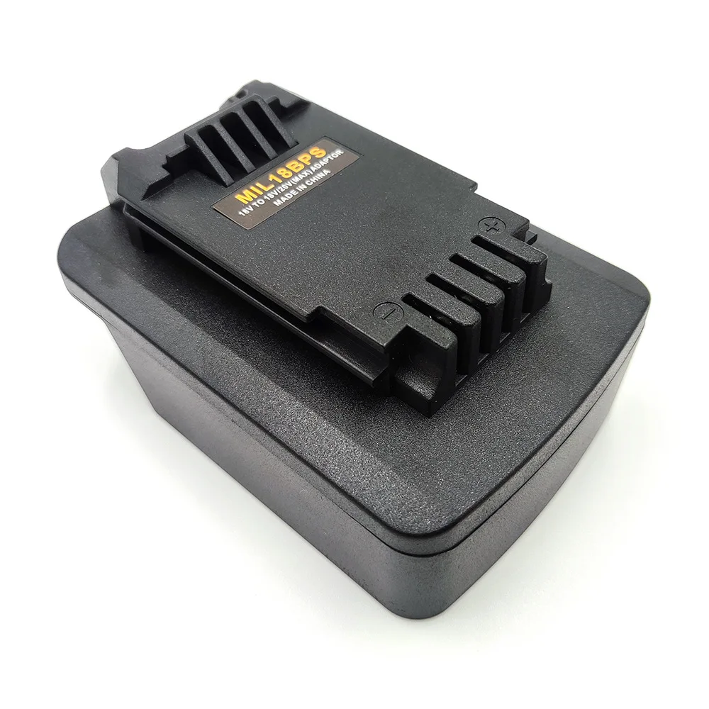 Адаптер MIL18BPS для литий-ионной батареи Milwaukee 18 В, совместимый с батареей Black Decker/Porter Cable/Stanley 18 В 20 В