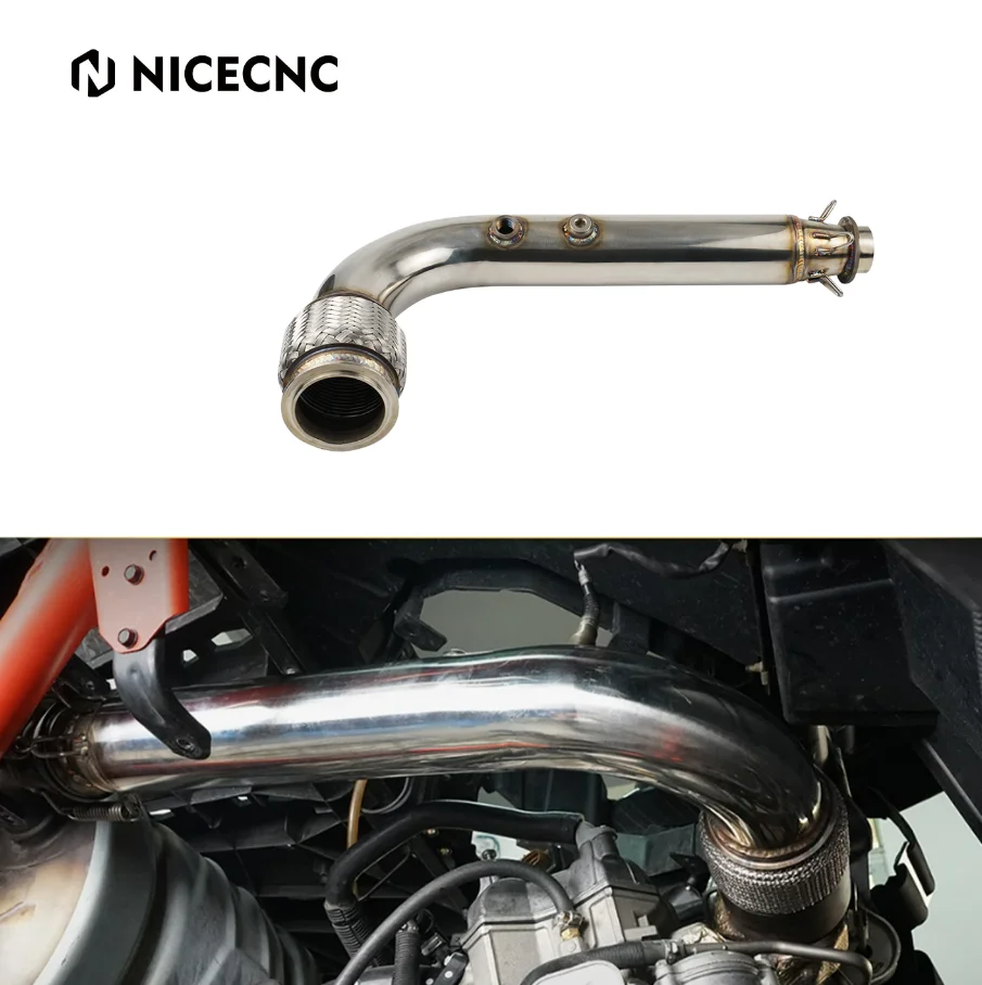 

For Can-Am Maverick X3 Max R 4x4 XDS XMR XRC XRS Turbo DPS 2017-2021 UTV Exhaust Bypass Pipe Mid Pipe Bracket Stainless Steel