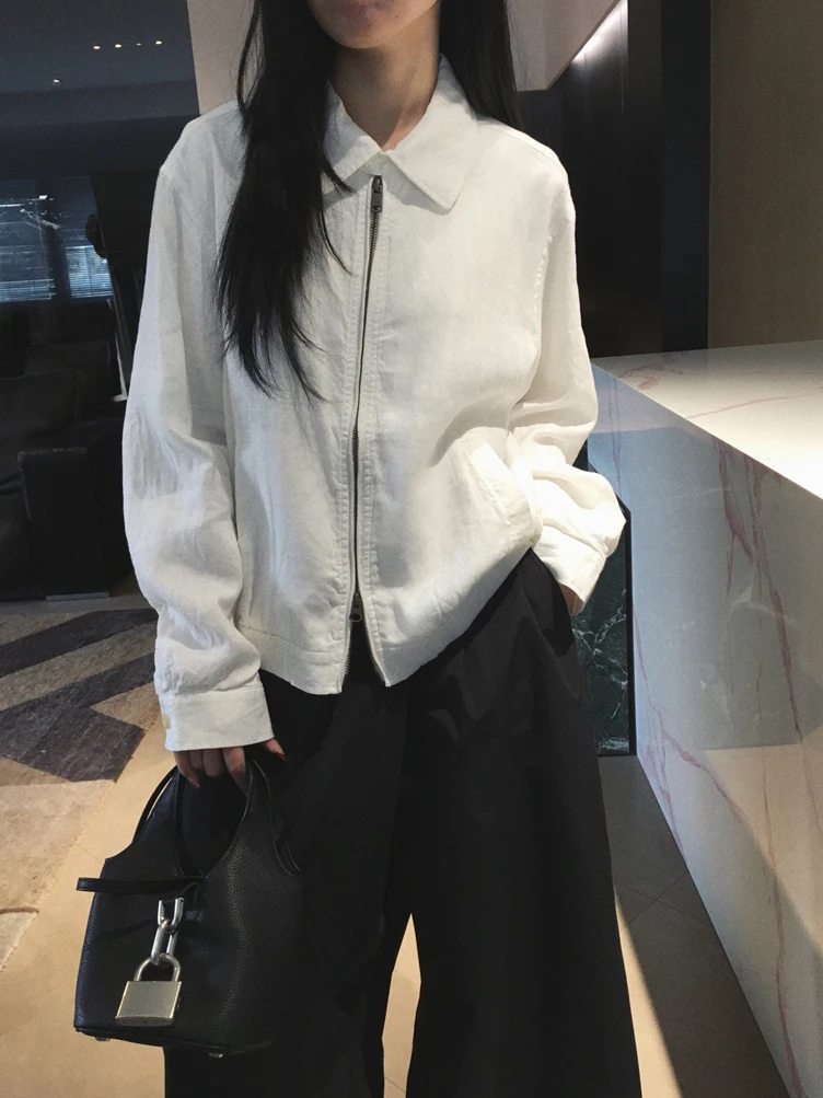 

Классическая женская куртка Cuijia Briti из плотного льна с воротником-стойкой, в стиле ретро, укороченная, приталенная, верхняя одежда