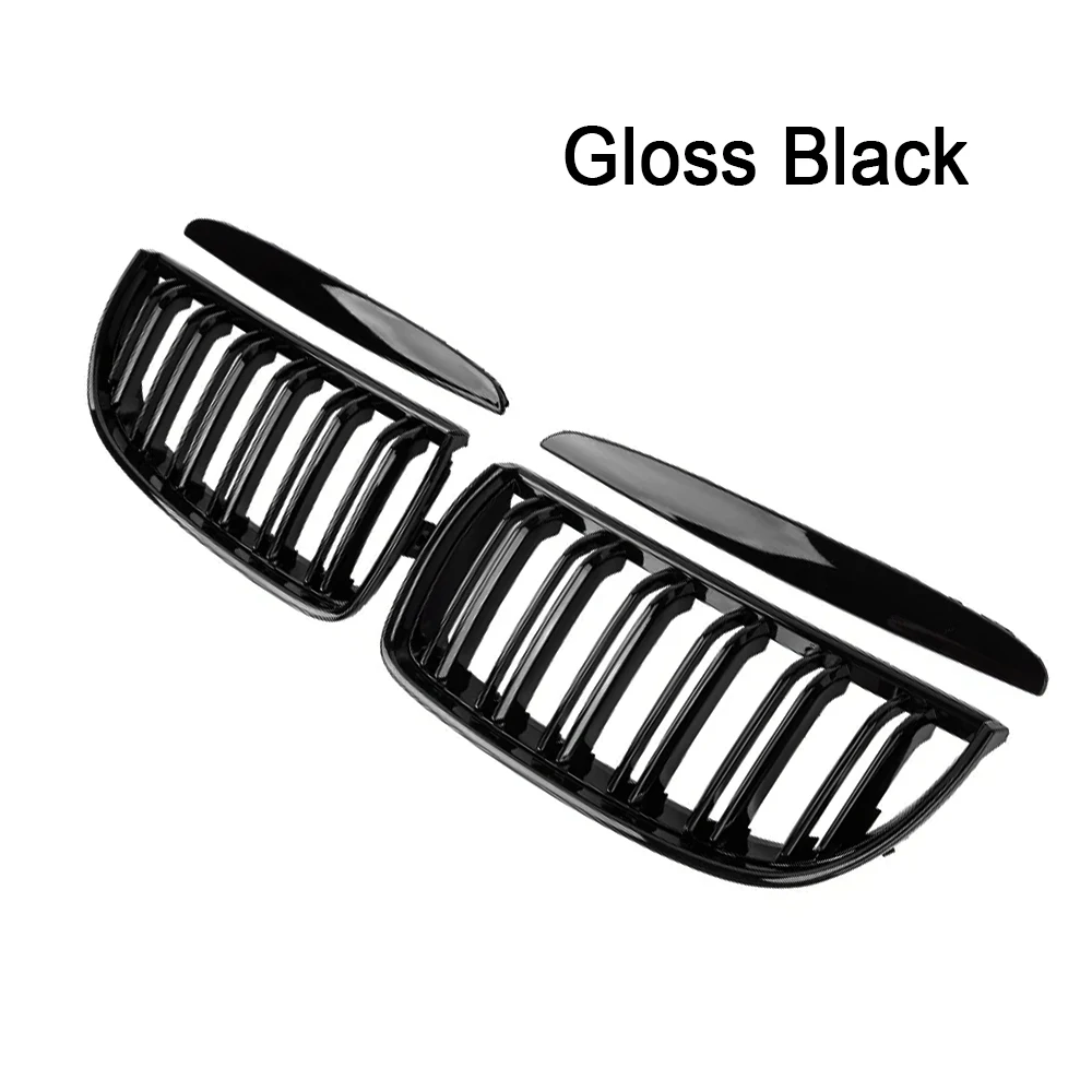 Front Bumper Kidney Grill Gloss Black Left&Right For 2005-2008 BMW 3 Series E90 320i 325i 325xi 330i 323i 328i 328xi 335i 335xi