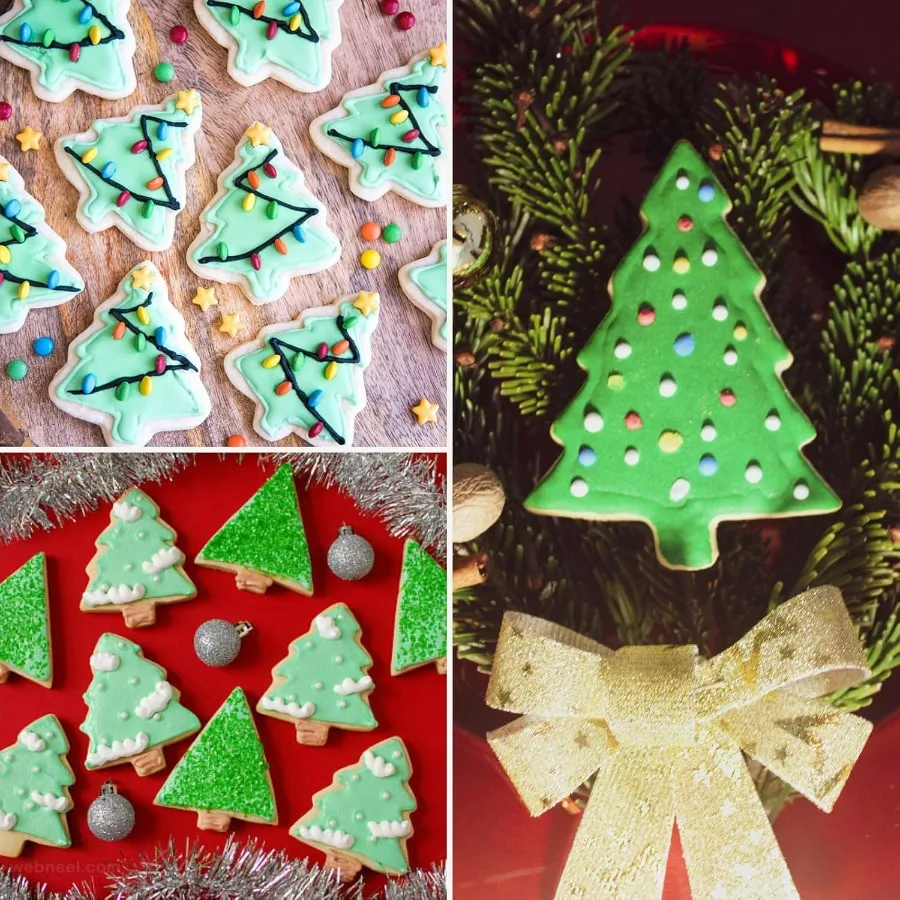 3.5ih Christmas Tree Ce Cutters4 Pieces Stainless Steel Christmas Ce Cutter Set Pastry Biscuit Fondant Cutter for Holiday