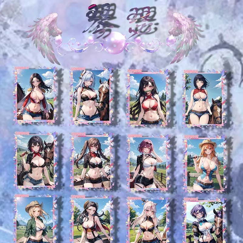 Carte de jeu de taille horizon de déesse, carte de collection trempée d'été, 3 passe-temps chauds et épicés, Waifu, Bikini, Doujin CCG, nouveau jouet