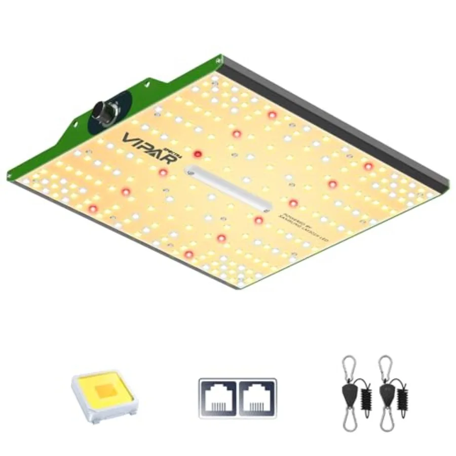 

P1000 LED Grow Light for Seed Starting Vegetables Bloom Dimmable Plant Lights Dimming Daisy Chain Grow Lights for Indoor Plants