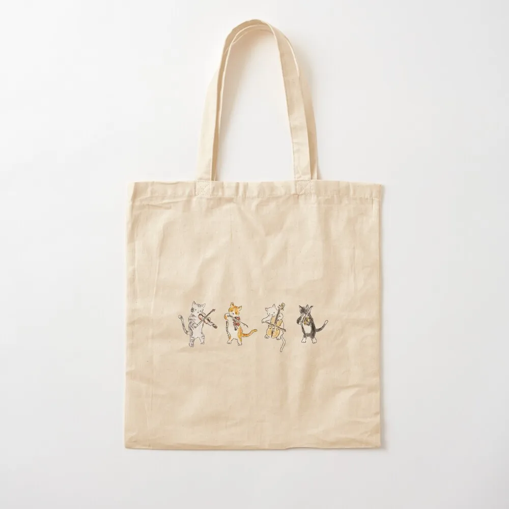 String Meowtet Tote Bag canvas tote bags large size cloth Canvas Bag