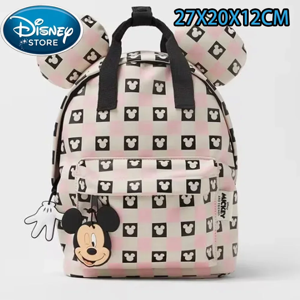 32style Disney Cartoon Backpack Women\'s Mickey Mouse Donald Duck Pattern Student School Bag Capacity Backpack Girls Shoulder Bag