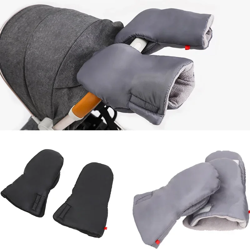 

Baby Stroller Gloves Waterproof Warm Winter Antifreeze Mittens Hand Cover Buggy Clutch Cart Muff Glove Stroller Accessories