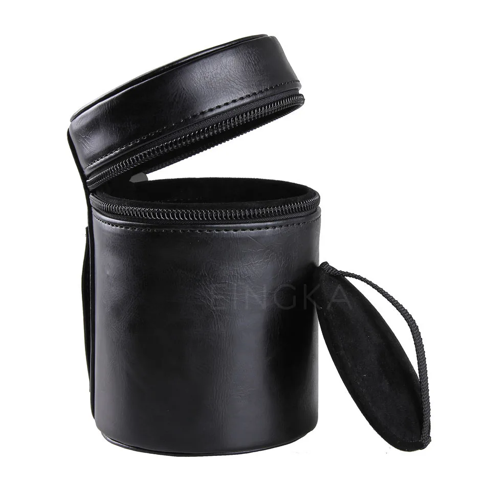 Fashion DSLR Camera Lens Bag Case PU Bag for Canon Nikon Sony Pentax Fujifilm Tamron Sigma Leica Olympus Pentacon Lens