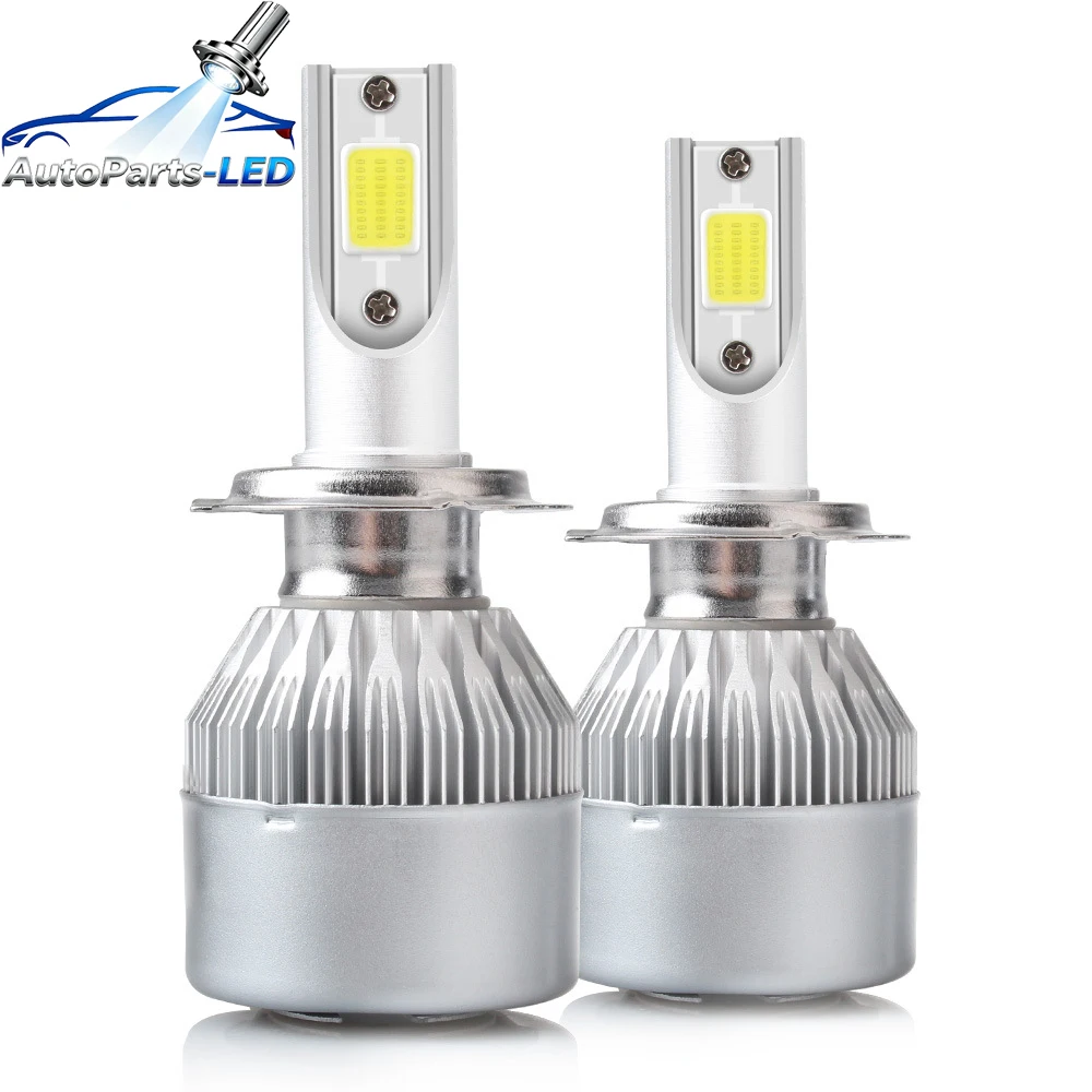 

2pcs H7 LED H11 H4 Hi/Lo H1 H3 H8 HB1 HB3 HB4 HB5 HIR2 H13 H27 9005 9006 Car Headlight Bulbs 3000K 6000K 8000K COB C6 car lights
