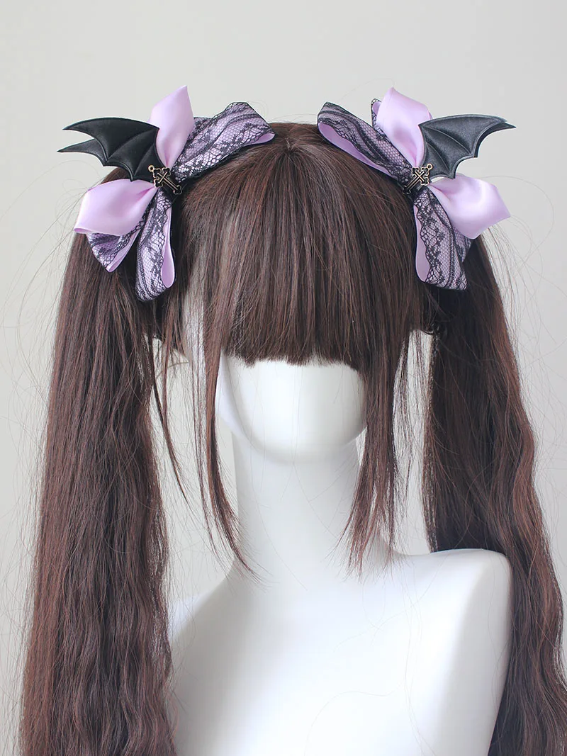 Handmade Dark Halloween Lolita Hair Accessories Barrettes