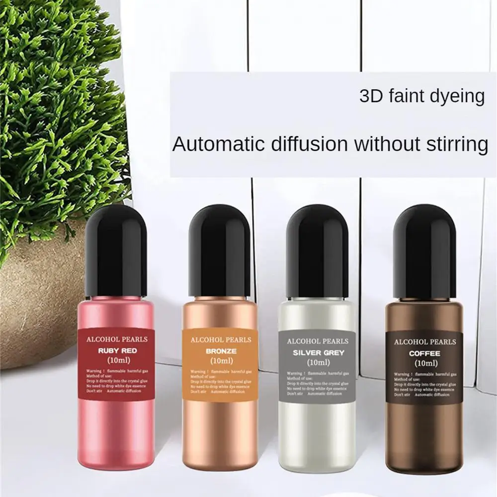 Drop Gel Dye Vignette Alcohol Ink 12 Color Metal Pigment Resin Pigment 10/15ml Liquid Colorant