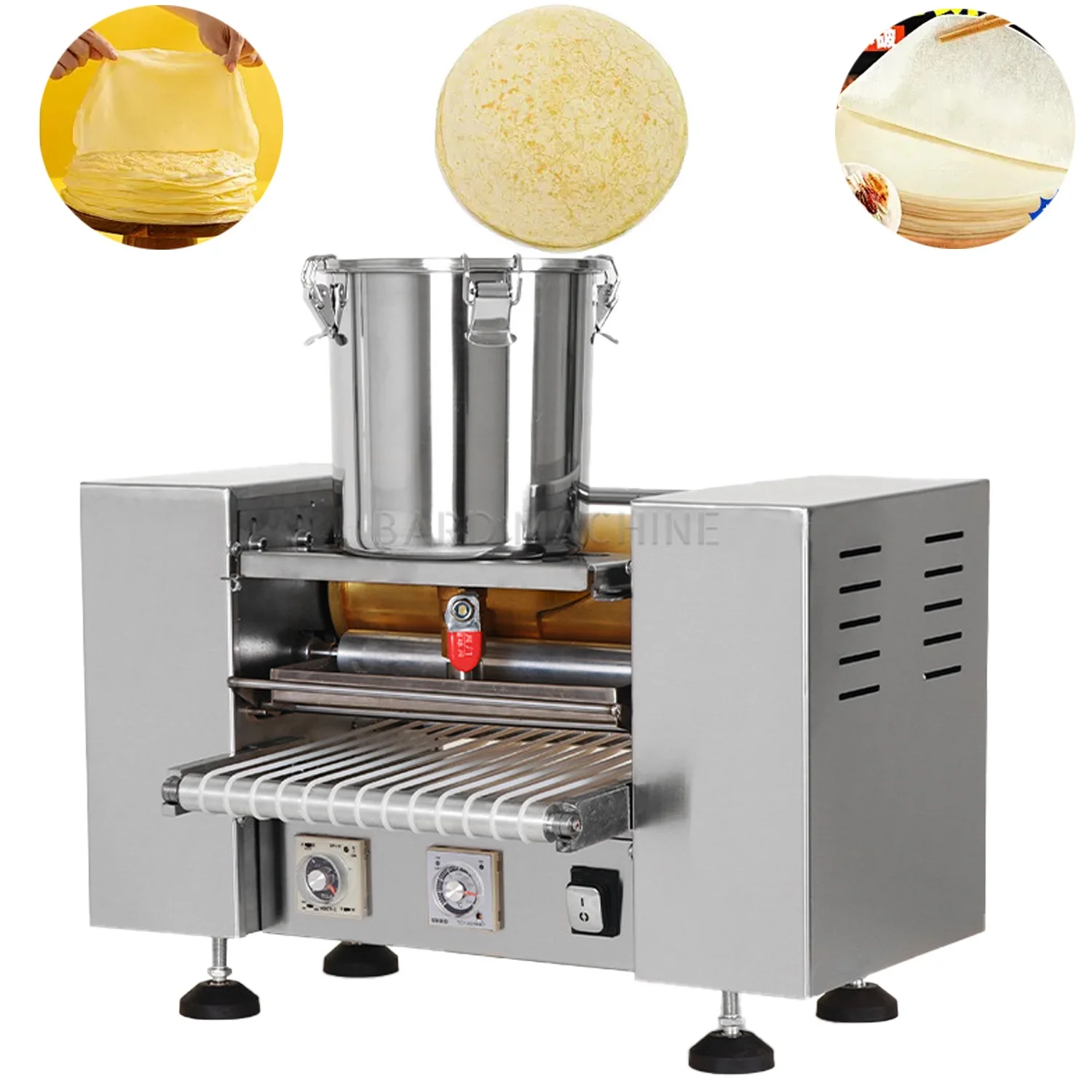 Industrial Commercial Electric Automatic Thousand Layer Cake Maker Mini Souffle Crepe Pancake Making Machine For Sale