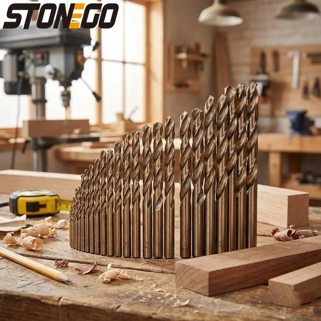 

13PCS Professional HSS-CO M35 Cobalt Straight Shank Twist Drill Bits for Stainless Steel Copper Aluminum Zinc Alloy