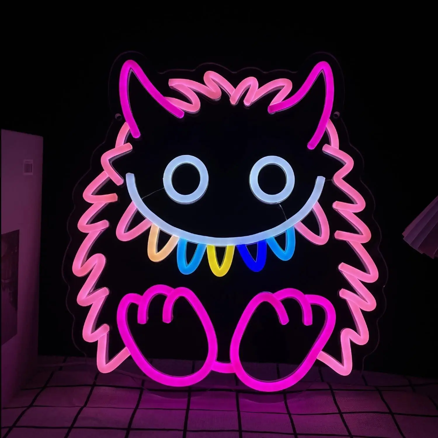 

Monster Neon Sign USB Dimmable LED Neon Lights for Girls Room Bedroom Kids Room Perfect Gifts Lights for Girls Night Light