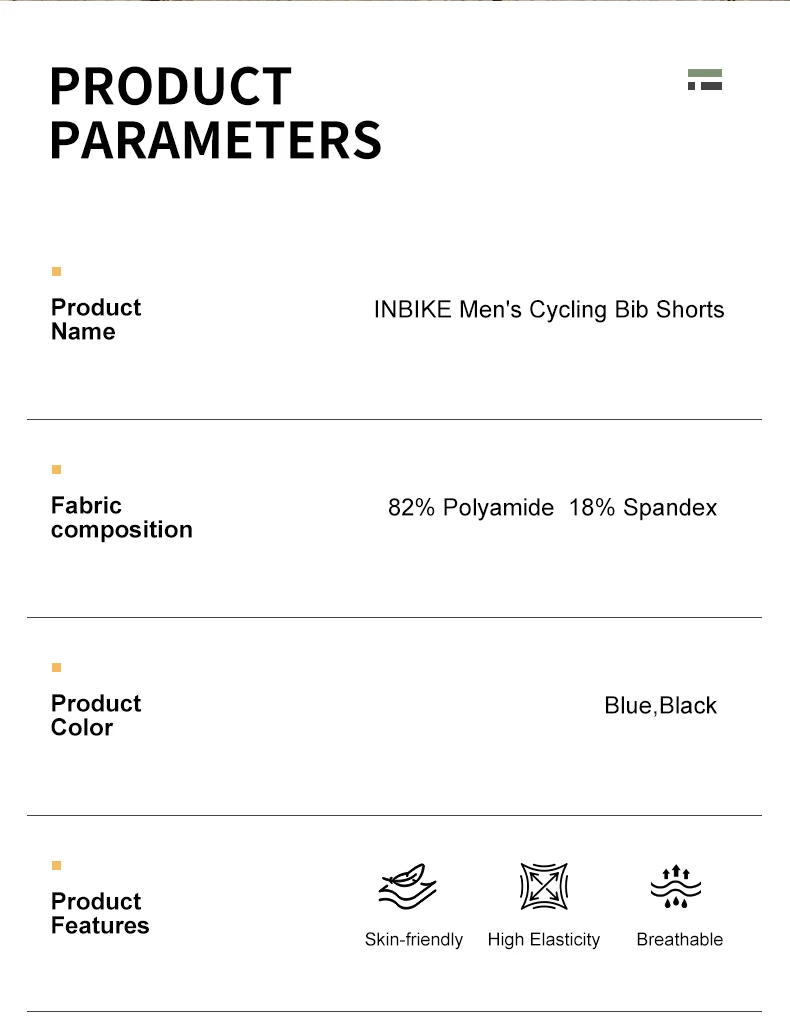 INBIKE Herren-Trägerhose für den Sommer, Professionelle Radsport-Trägerhose, Atmungsaktive Komfortable Fahrrad-Unterwäsche, Radsport-Ausrüstung – Detail 2