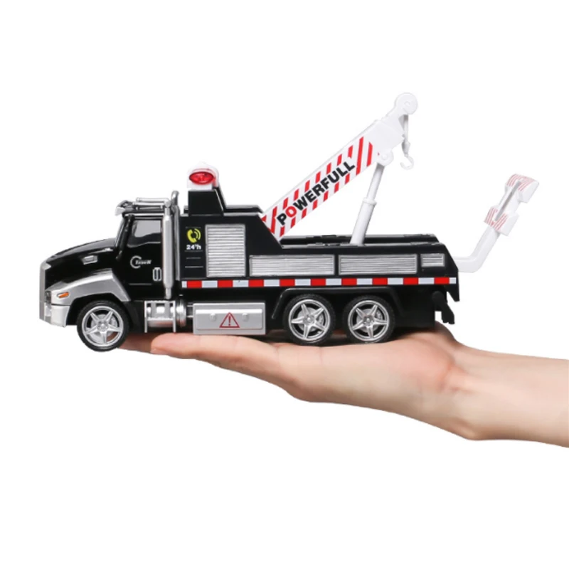 Children's Pull-Back Model Toy Alloy Rescue Car Simulation Sound And Light Road Obstacle Rescue Gift Car For Boy B103