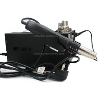 909D 3-in-1 Soldering Iron Station with Adjustable Hot Air & DC Power Supply for Electric Rework 220V/110V