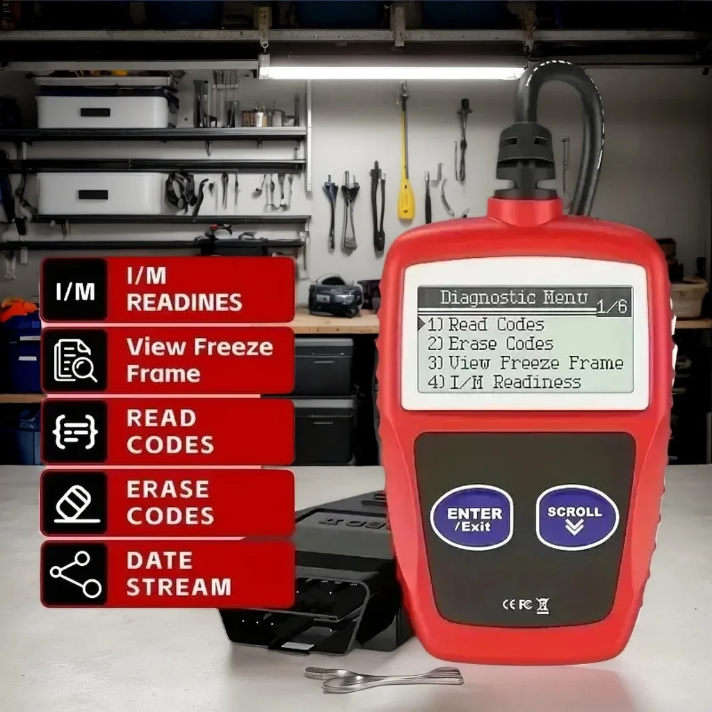 

​ ​ Универсальный автомобильный сканер OBD2 — автоматическое сканирование и четкие коды неисправностей — монитор данных в реальном времени — для автомобилей/грузовиков/внедорожника — 1 шт. ​ ​