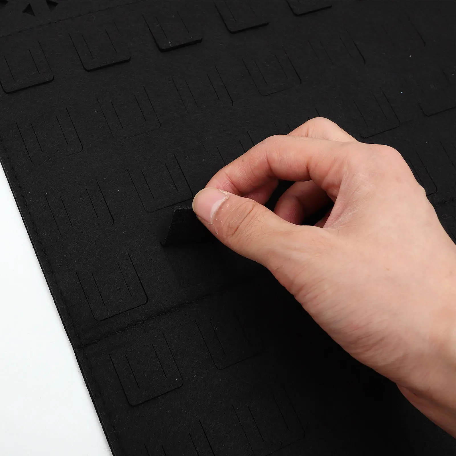 

Подвесной органайзер для украшений: войлочная сумка-органайзер для хранения, настенный держатель для демонстрации ожерелий, серег, браслетов, для домашнего хранения украшений