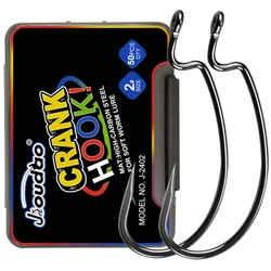 Fishing Offset Worm Hook Offset Fishing Hooks Round Bend Offset Worm Hooks Wide Gap Hooks with Barbed Shank Jigs