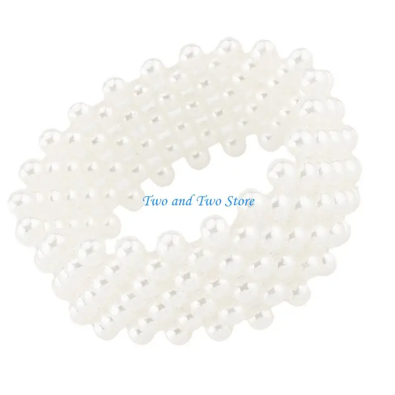 HX6F Comfortable Imitation Pearls Bracelet Business Meetings Essential Wrist Jewelry