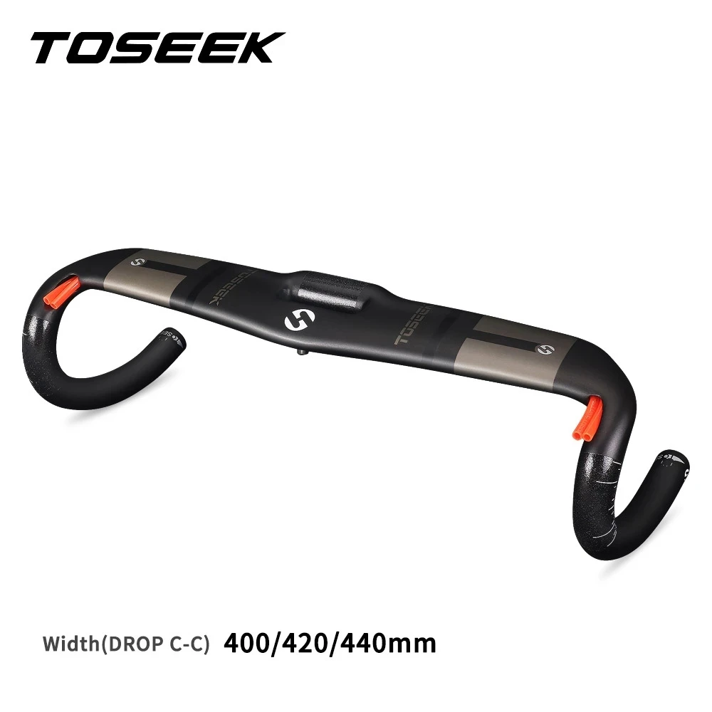 

TOSEEK Road Bike Full Carbon Handlebar Ultralight UD Matte Road Bend Handlebar 31.8x400/420/440mm Bike Parts Bicycle Accessories