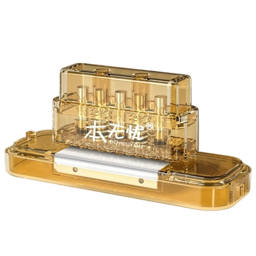 

5 Holes Loose Leaf Hole Punch 5 Sheet Capacity DIY Paper Puncher Rounded Cutter 5.5mm Diameter Book Page Stitcher For A4 A5 B5