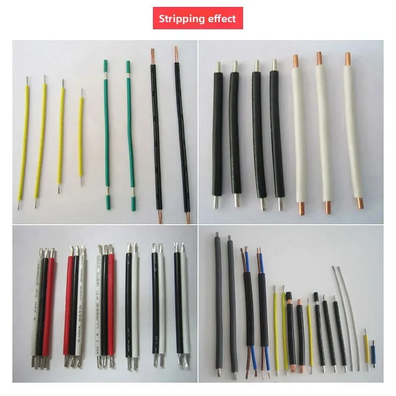 Fully automatic computer wire cutting and peeling machine cable