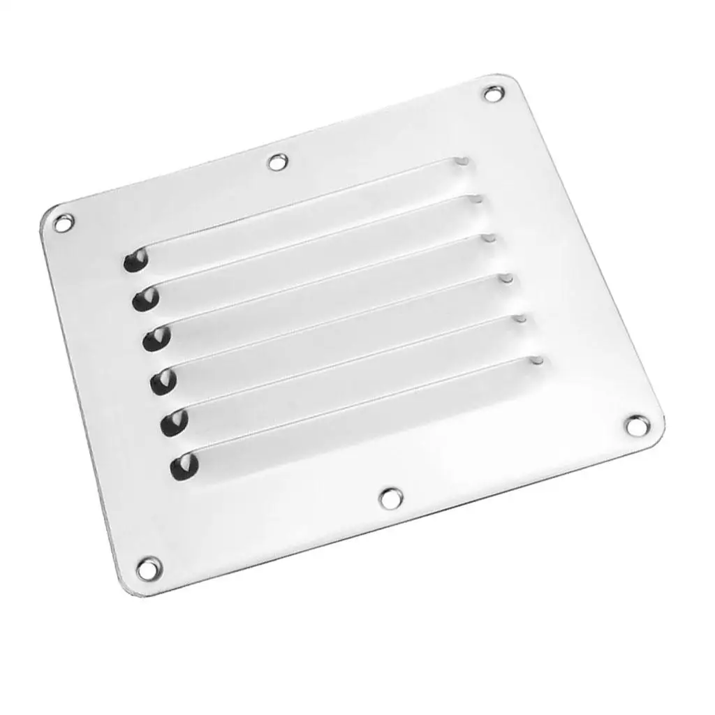 Marine Boat Square Air Vent Louver Grille Cover Adjustable Exhaust Vent stainless steel Ventilation Louvered Ventilator Grill