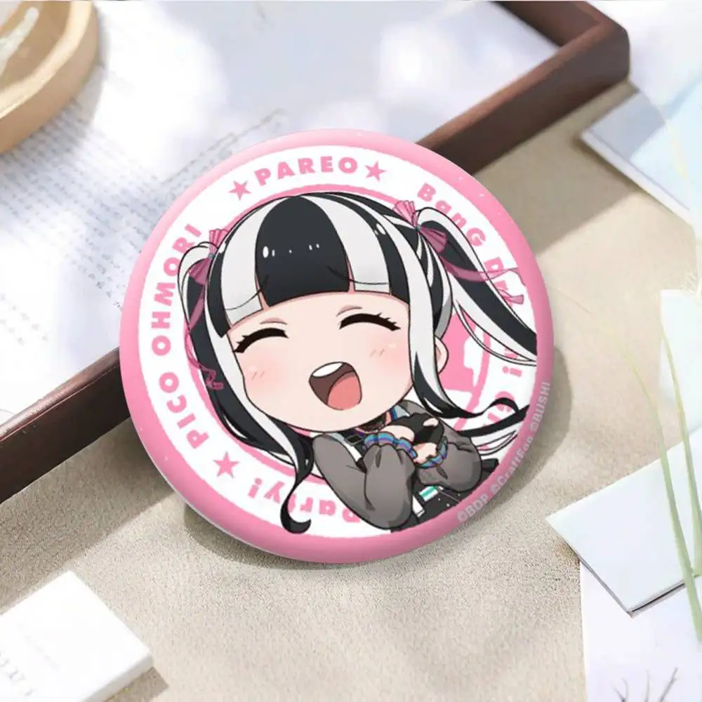 BanG Dream PAREO MASKING RUI Button Pins Backpack Clothing Decor Brooch Badge Jewelry Gifts for Kids