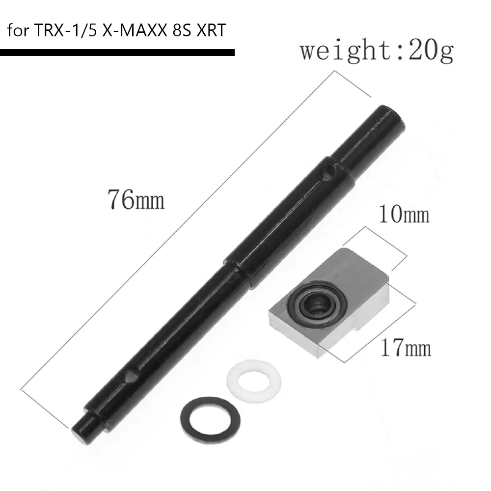 Three Point Drive Shaft Support Bracket with High Speed Bearings, RC Truck Upgrade Parts for Traxxas 1/5 X-MAXX 8S XRT