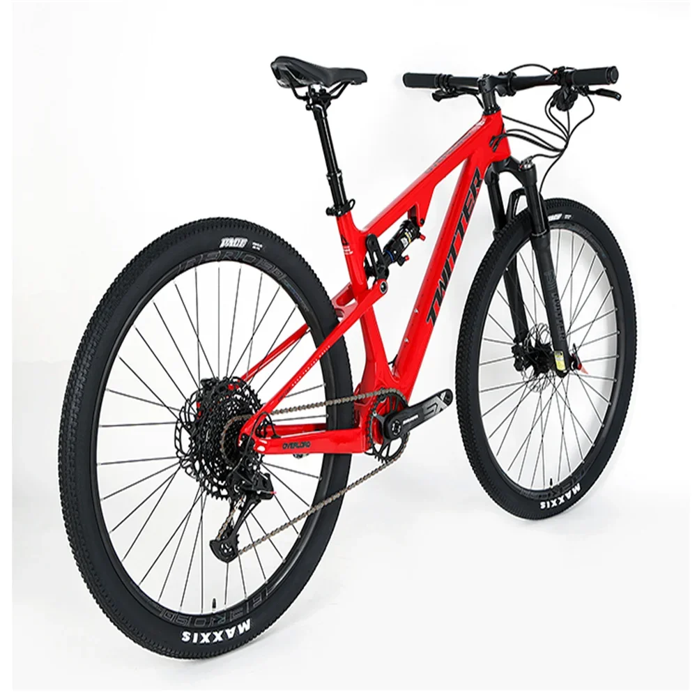 2024 OVERLORD 27.5/29er with WheelTop EDS-13S Oil Disc Brake Full suspension carbon fiber mountain bike bicycle MTB bicicletas