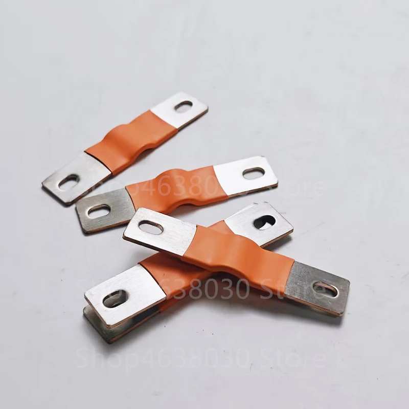 8pcs 280Ah Battery Cells Connector Flexible Busbar M6 Posts Straps 74mm Hole Central Pitch Connector Clip Contact коннекторы