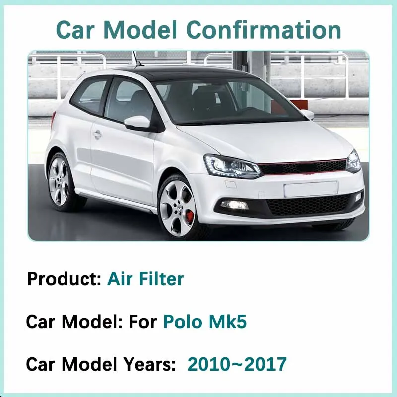 Air Conditioners Filter For Volkswagen Polo Mk5 6R 6C 61 2010~2017 Acessories Activated Carbon Engine Filter Grid Purify Spaces