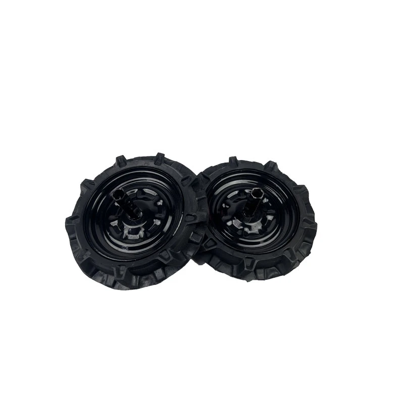 

Solid tires for micro-tillers, wheels and shafts for ploughing machines, agricultural machinery accessories