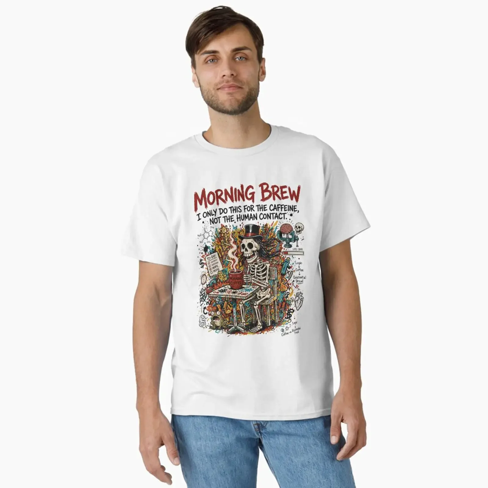 Preview of the classic T shirt artwork created and sold by taratyanprint vintage Washed Comfortable Slightly homme Soft