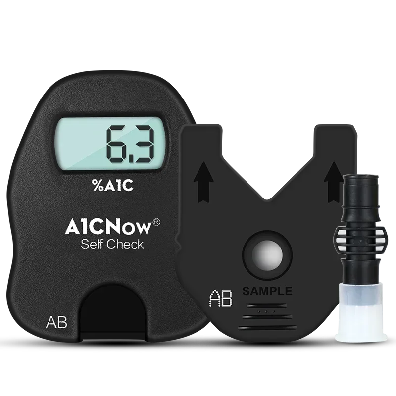 PTS Diag-nostics HbA1c Now+ System Professional Home Test Kit Bl-ood Glu-cose Moni-tor4 Test Strips