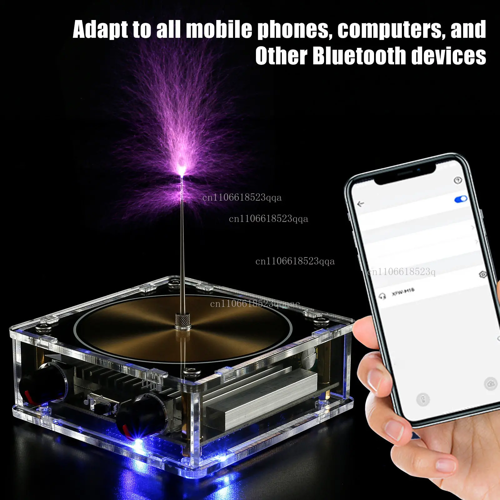 Music Coil Artificial Lightning Touch Audio Input Bluetooth Science Experiment Music Box