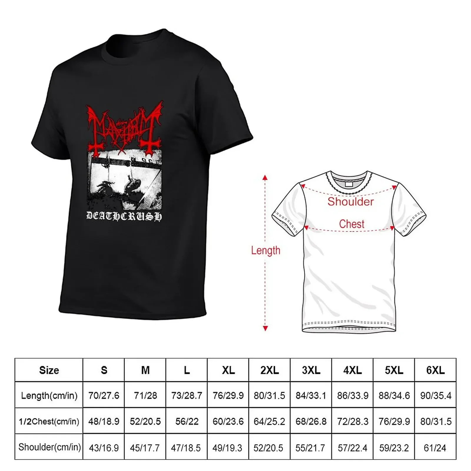 New Mayhem Deathcrush Euronymous Dead Varg T-Shirt graphics t shirt Anime t-shirt men graphic t shirts