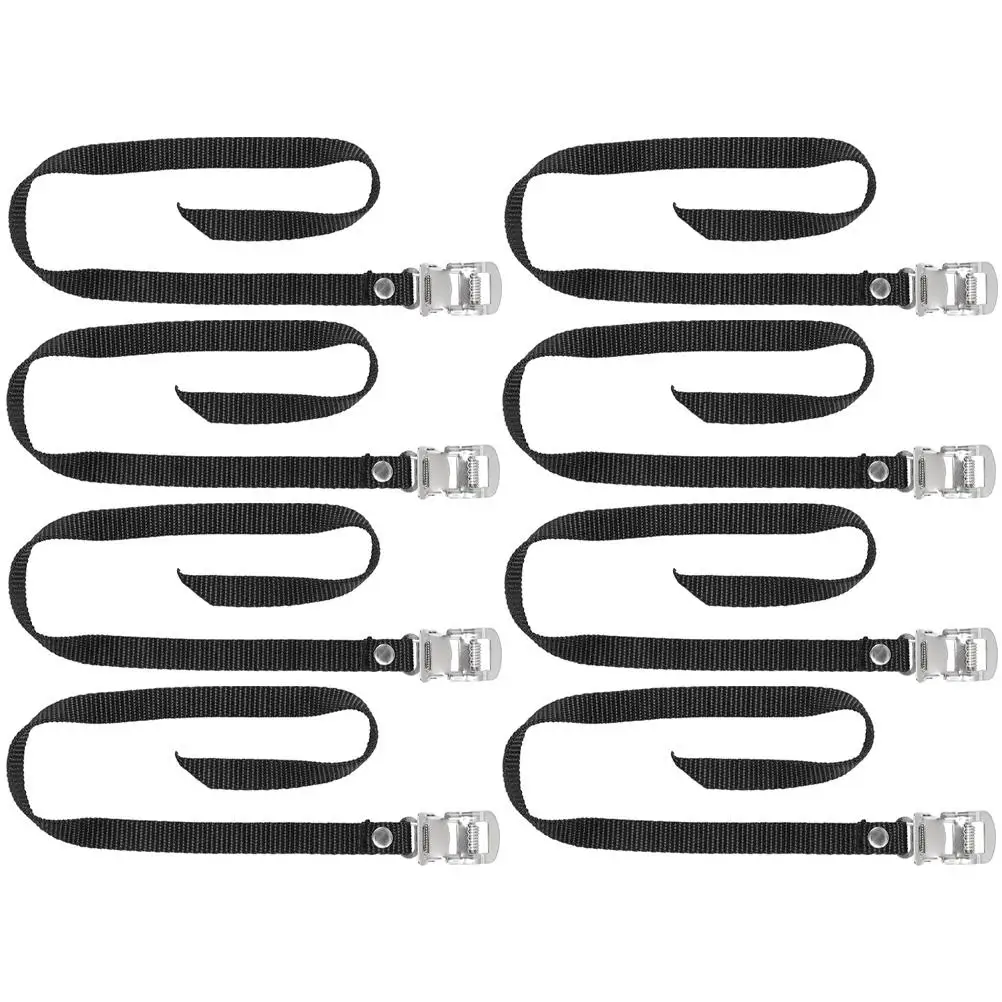 8 Pcs Pedal Straps Cycling Exercise Cycle Footrest Belt Gym Replacement Bike Nylon
