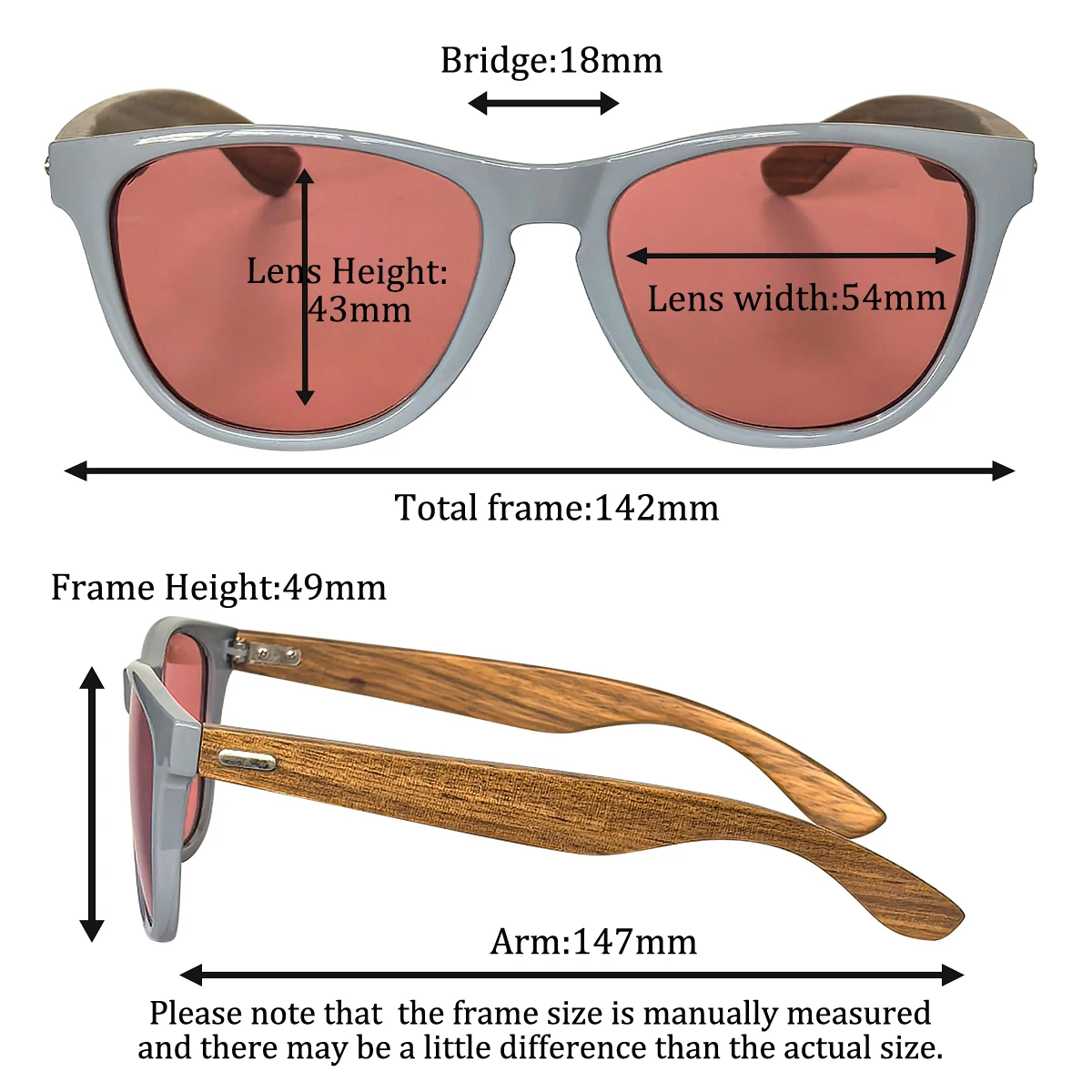 SHINU FL‑41 Migraine Glasses Special 480‑520nm Filter Relieve Photophobia Eye Strain Women Bamboo Sunglasses Photochromic